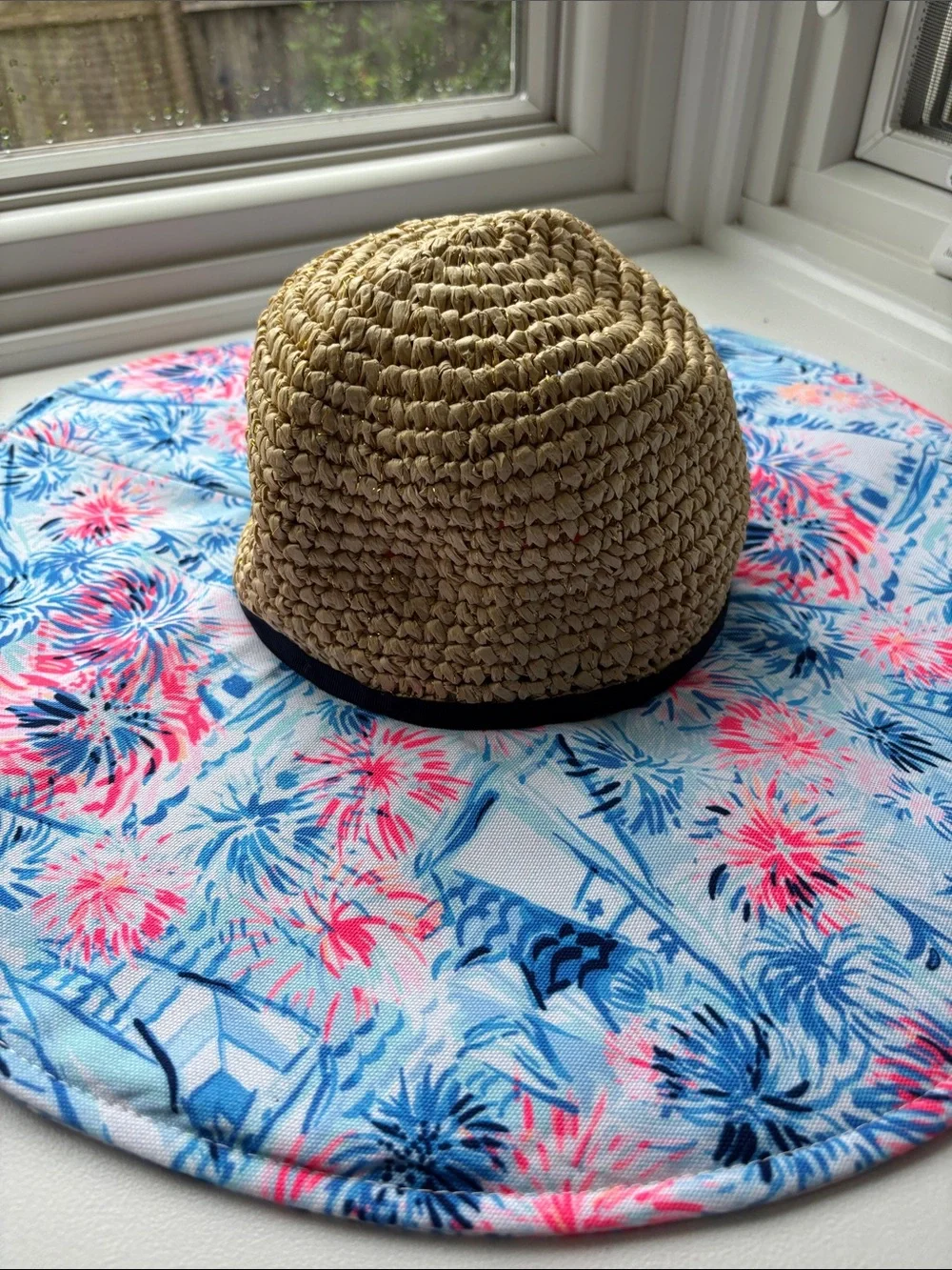 NWT Lilly Pulitzer Straw Sun Hat